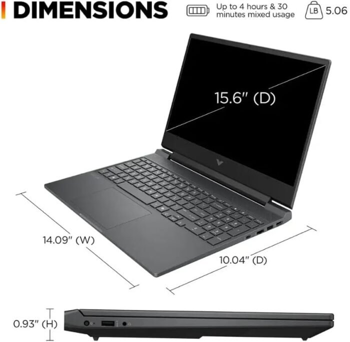 HP Victus 15, 15.6" FHD 144Hz, Intel 8-Core i5-13420H, 16GB DDR4, 512GB SSD - Imagen 4