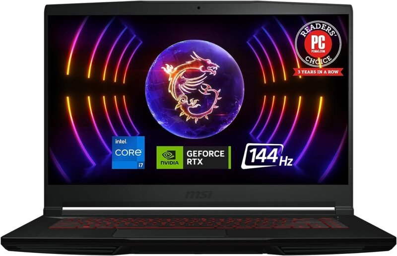 MSI GF63, 15.6" FHD 144 Hz, Intel Core i7-12650H, 16GB DDR4, 512GB SSD